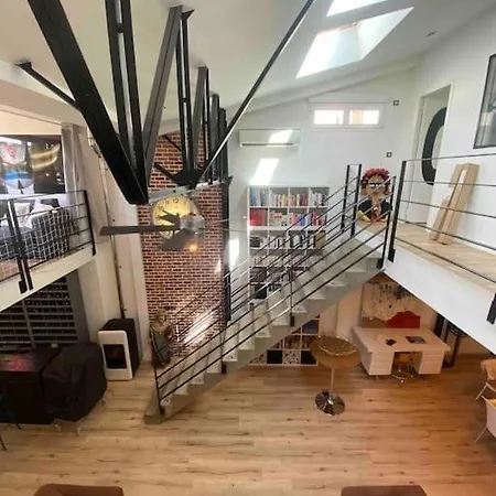 Rare ! Loft Atypique Centre-ville Parking Jardin Hébergement de vacances Reims