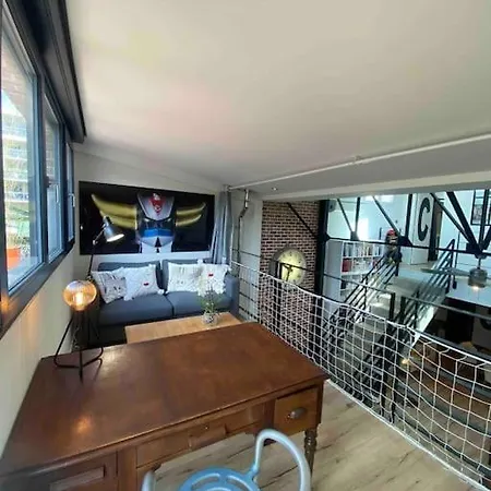 Rare ! Loft Atypique Centre-ville Parking Jardin Tatil Evi *